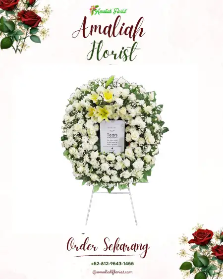 Krans Bunga Duka Ibu
